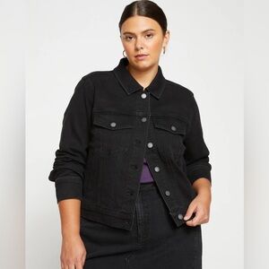 Universal Standard Kelsey Black Jean Jacket